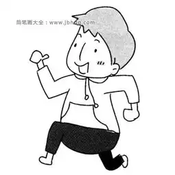 小学生小男孩简笔画图片