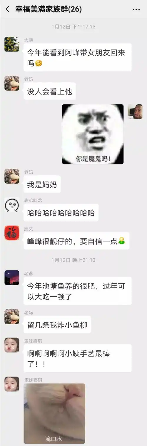 在家族群发了一个表情包结果被我妈踢出群聊