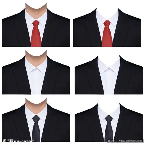 男人的西装领带证件照衣服素材设计图psd分层素材psd分层素材