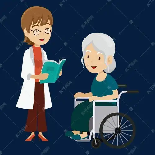 卡通矢量听取医生报告的轮椅老人png素材图片免费下载千库网